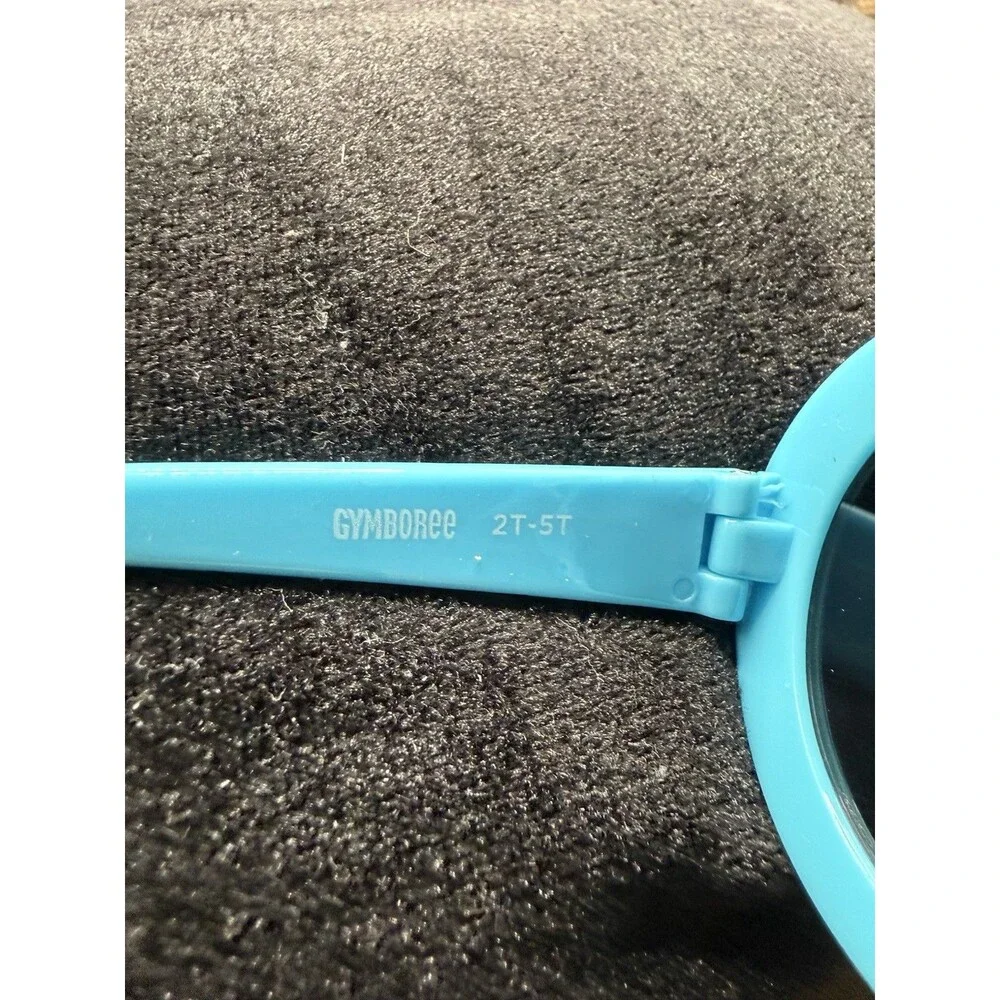 Nwt Gymboree Girls Sunglasses Neon Aqua Flow 2T-5T Blue/with White Polka Dots